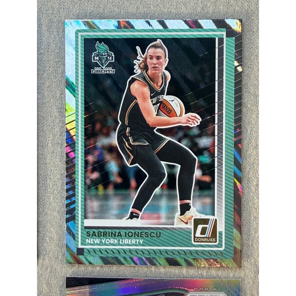 2024-25 Panini Sabrina Ionescu WNBA 6 Card Lot Prizm Donruss Monopoly Orange Ice - Picture 6 of 8